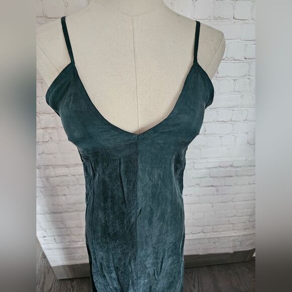 Flynn Skye Matte Silk Maxi Dress | Hunter Green | Size 1 | NWOT - Picture 9 of 12